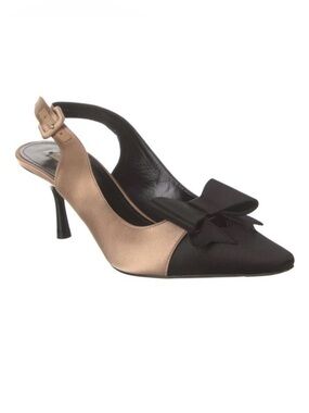 Fabrizio Viti - Satin Color-block Slingback Heels.